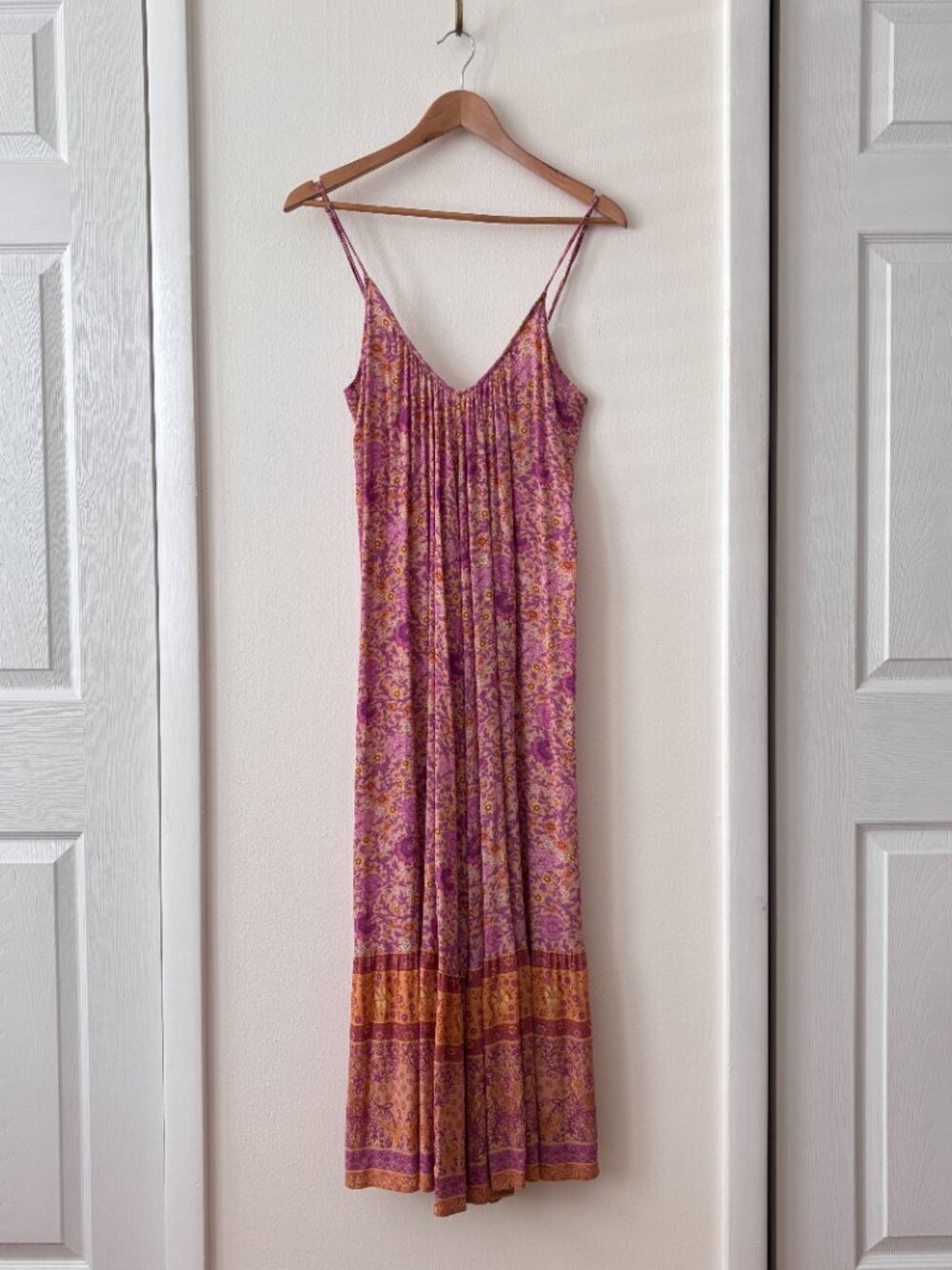 SPELL Village Strappy Maxi Dress in Sunrise - Picture 3 of 8